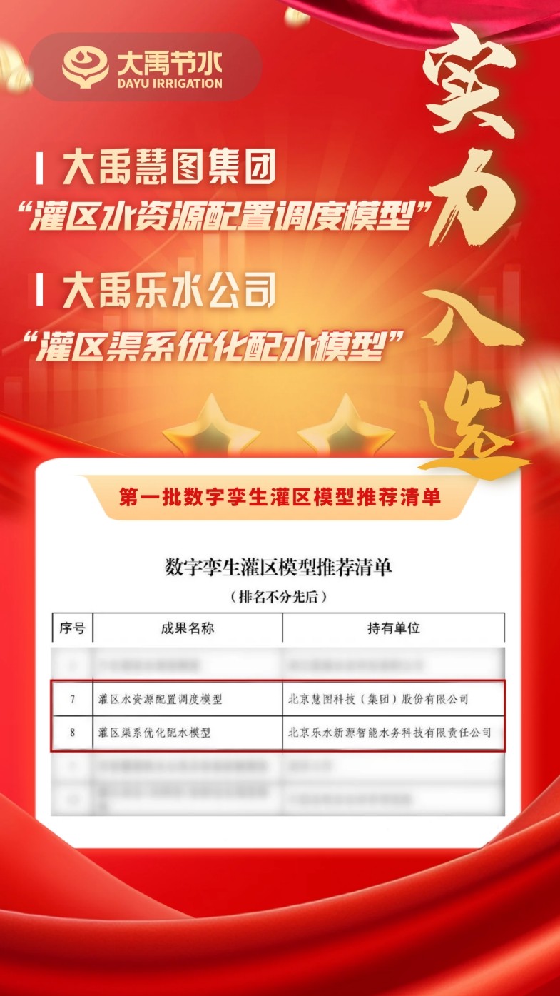 深耕行业 立异生长丨威廉希尔williamhill节水旗下慧图集团及乐水公司入选“第一批数字孪生灌区模子推荐清单” - 威廉希尔williamhill新闻 - 新闻中心 - 模子,灌区,数字,孪生,配水,渠道,威廉希尔williamhill,慧图,公司